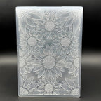 3D Plastic Embossing Folder Template Stereoscopic Sunflower Texture 5x7 Inch - Image 4