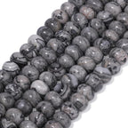 Songxi 5x8mm Natural Map Jasper Stone Rondelle Beads, Gemstone - Image 3