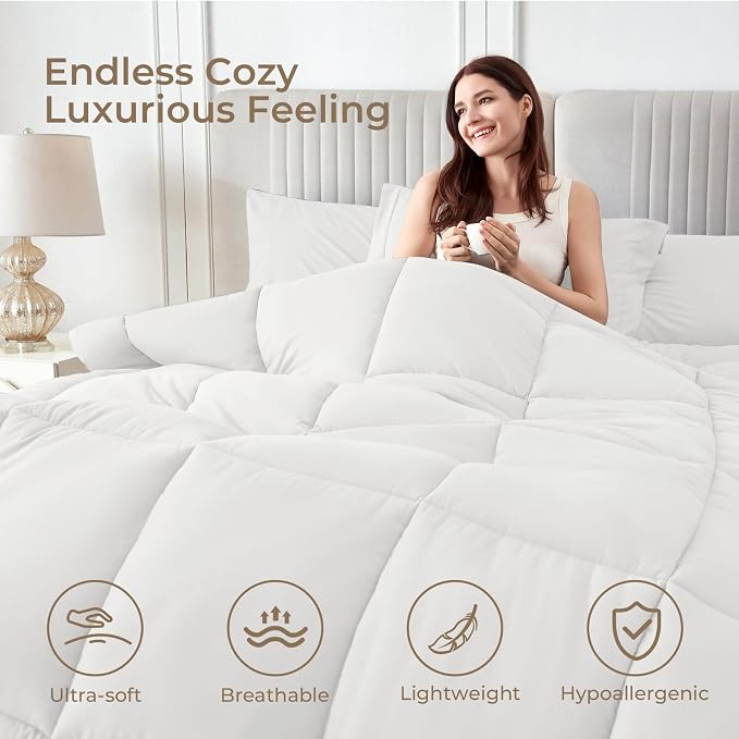 Sasttie Twin Comforter Set, 5 Pieces Bed in a Bag Twin, Complete Bedding Set - Image 2