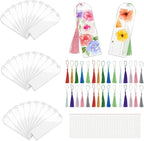 90Pcs Acrylic Bookmark Blanks Kit-30 Set Clear Acrylic Bookmarks 6" x 2" by Unknown