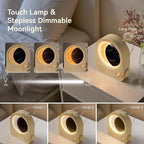 blonbar Sunrise Alarm Clocks for Bedrooms, Stepless Dimmable Moon Lamp Dual - Image 6