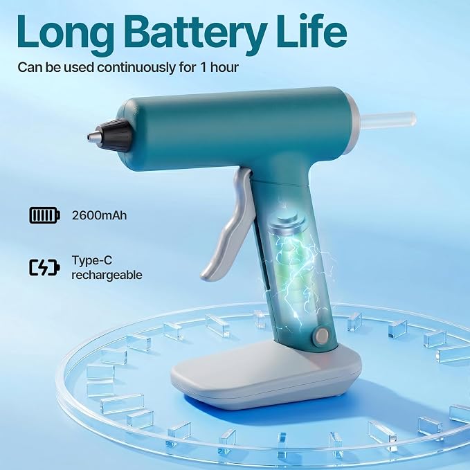 Cordless Hot Glue Gun, Fast Preheating - Image 2