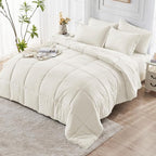 JOLLYVOGUE Twin Comforter Set, Ultra-Soft Bed in a Bag Twin Size 5 Pieces - Image 8