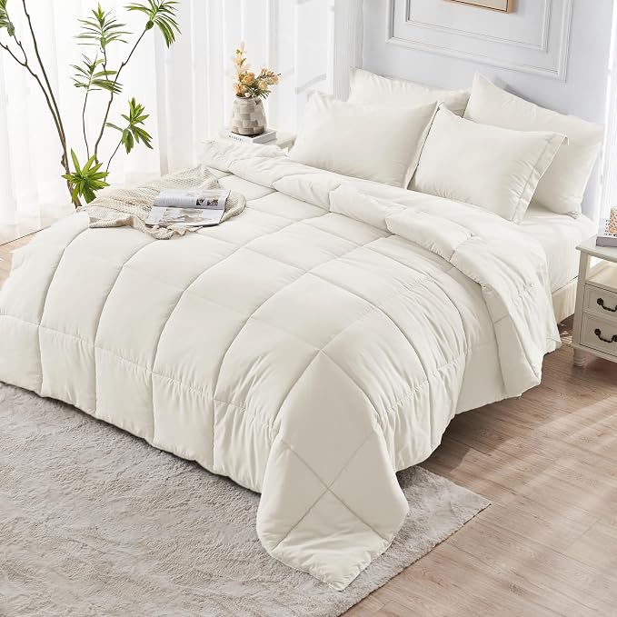 JOLLYVOGUE California King Comforter Set, Ultra-Soft Bed in a Bag Cal King Size - Image 8