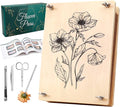Aboofx Large Flower Press Kit for Adults, 10.8"x6.9" 6 Layers Wooden Flower by Aboofx