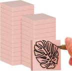 Frienda 24 Pcs 2" X 2" Rubber Carving Blocks Linoleum Blocks by Frienda