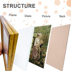 16x24 Picture Frame with Real Glass set of 2, Vintage Frames - Image 6