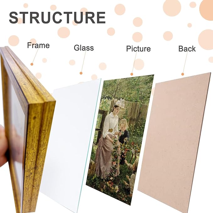 16x20 Picture Frame with Real Glass set of 2-Vintage Frames - Image 5