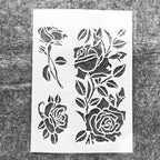 TIAMECH A4 Reusable Rose Flowers Stencil - Image 7