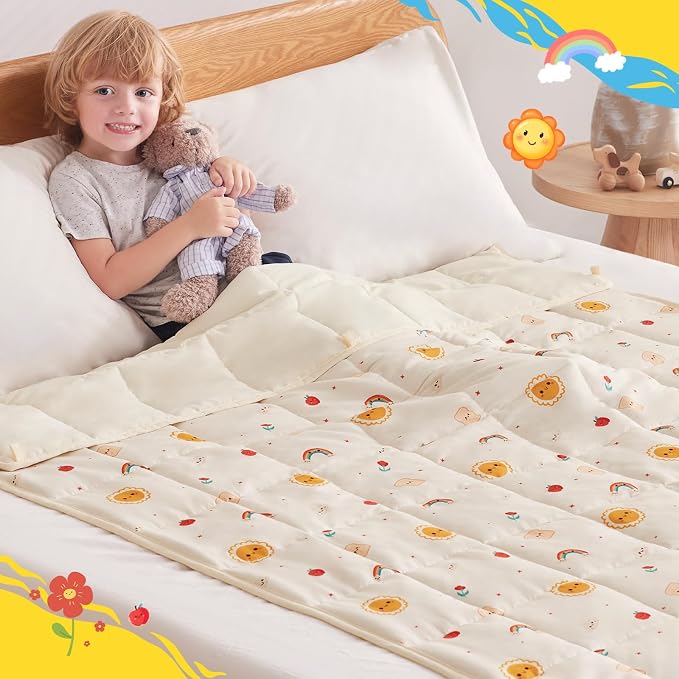 anfie Weighted Blanket Kids, Weighted Blanket Cooling Blanket - Image 4
