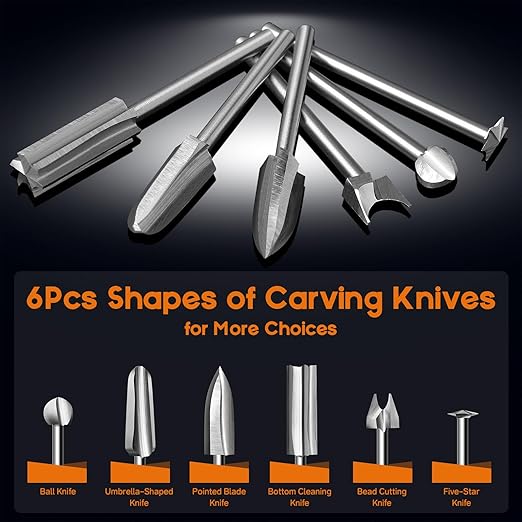 Wood Carving Drill Bits Set Compatible - Image 2