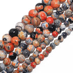 60pcs Round Loose Red Fire Agate Beads - Image 7
