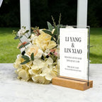 Acrylic Sign Holder with Wood Base 8.5x11 Inch Vertical and Slant Displays - Image 6