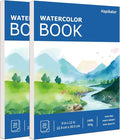 Hapikalor 9"x12" Watercolor Paper Pad, 140lb/300gsm Artist Painting Drawing by Hapikalor