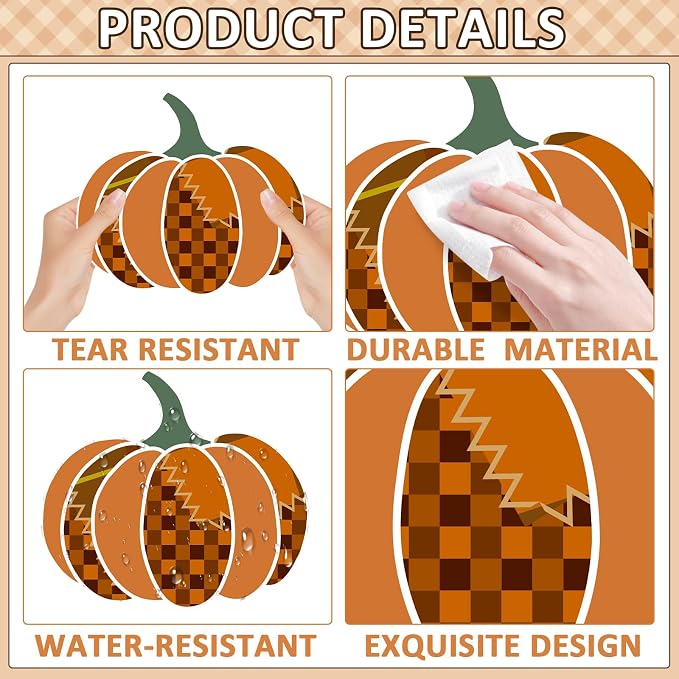 Thanksgiving Pumpkin Bulletin Board Decorations Fall Classroom Decors Leaves - Image 3