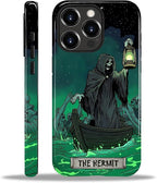 ZHEGAILIAN Case for iPhone 13 Pro, The Hermit Night Skull Durable Shockproof by Home