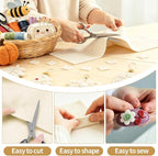 Ivory Felt Fabric Sheet 72" X 36", 1.4mm Thick Large Soft Durable Flexible - Image 4