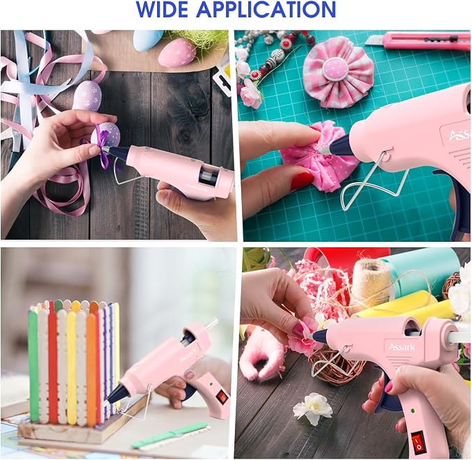 30W Mini Hot Glue Gun Kit with 30 Glue Sticks, Fast Preheating Hot Melt - Image 6