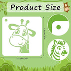 JULMELON Animal Stencils 20Pcs Animal Stencils - Image 2