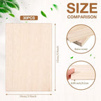 Qunclay 30 Pack 4 x 6 Inch Balsa Wood Sheets - Image 2
