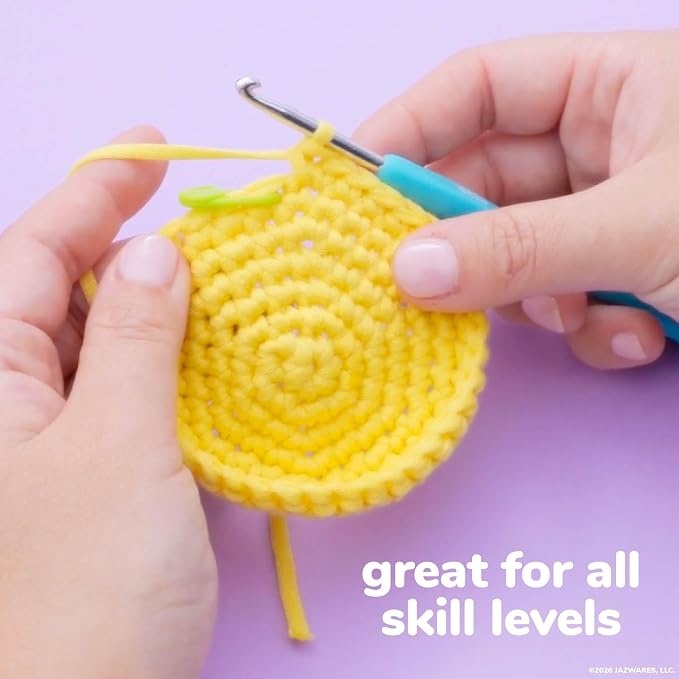 Original Squishmallows™ Crochet Kit – Sunny Bag Charm, Bumblebee Crochet Kit - Image 5