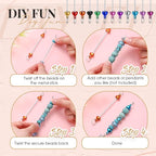 Tondiamo 24 Pcs Beadable Keychain Bars Bulk Blank DIY Metal Beaded Keychain - Image 4