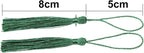 VAPKER 100 Pieces Green Silky Handmade Soft Tassels 13cm/5-Inch - Image 3