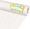 Qyeahkj White Woven Bulletin Board Paper Roll Rustic Bulletin Board Background by Qyeahkj