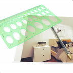 1Pcs 20cm Oval Ruler Drafting Template, Oval Line Drawing Ruler, Oval Tracing - Image 6
