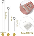 400 PCS 30mm 50mm 70mm Mixed Length Eye Pins - Image 2