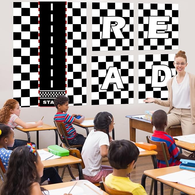 Black White Checkered Bulletin Board Paper Roll Black Plaid Bulletin Board - Image 8