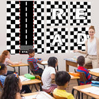 Black White Checkered Bulletin Board Paper Roll Black Plaid Bulletin Board - Image 8