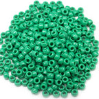 Gxueshan 1000 Pcs Acrylic Green Pony Beads 6x9mm Green Kandi Beads Bulk - Image 5
