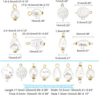 PandaHall 80Pcs Pearl Pendant Connectors, 8 Style Irregular Pearl Bead Links - Image 4