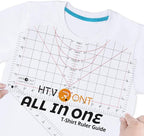 HTVRONT Tshirt Ruler Guide for Heat Press, Vinyl Alignment, Center Design | For by HTVRONT