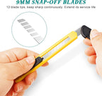 4 Pack Box Cutter, 9mm Snap-off Utility Knife, Box Cutter Retractable - Image 5