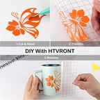 HTVRONT Orange Permanent Vinyl, Silhouette, Cameo Cutters, Scrapbooking - Image 5