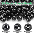 Crystal Glass Beads for Jewelry Making, 10 mm, Sparkly and Shiny, - Image 2