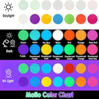 Matio Glow in The Dark Pigment Powder, 15g/0.5oz Fluorescent Orange Pigments | - Image 3