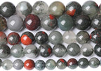 8mm 45pcs Natural African Bloodstone Beads Round Loose Gemstone Energy Healing by NaturalStoneBeads