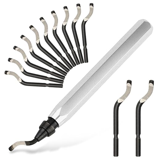Deburring Tool with 12 High Speed Steel Blades, Deburring Tool 3D Printing by PEASUG