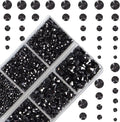 10000Pcs 2-Boxes Mixed Size Hot Fix Round Crystals Gems Glass Stones Hotfix by MASSIVE+BEADS