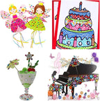 Elwish 365pcs Round Jewels Stickers Gem Stickers Rhinestone - Image 9