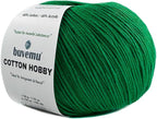 Cotton Hobby Yarn for Amigurumi Crochet & Knitting | 1.76 oz / 180 yds by buvemu