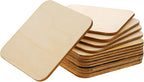 Unfinished Wood Pieces 80 Pcs 3"x3" inch Wood Board Wooden Squares Wooden - Image 7