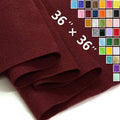 Burgundy Felt Fabric 36" X 36", 1.6mm Thick Soft and Durable Flexible Craft by FANOMMI