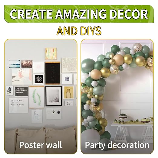 Piteno® 1200Pcs Double Sided Adhesive Dots, 0.24" Clear Removable Sticky - Image 5