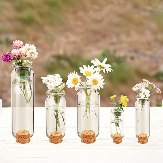 Geiserailie 45 Pcs Mini Glass Bottles - Image 5
