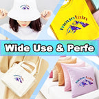 Sheet Metallic Foil Heat Transfer Vinyl 12Inch*10Inch*12pcs Bundle Chrome HTV - Image 6
