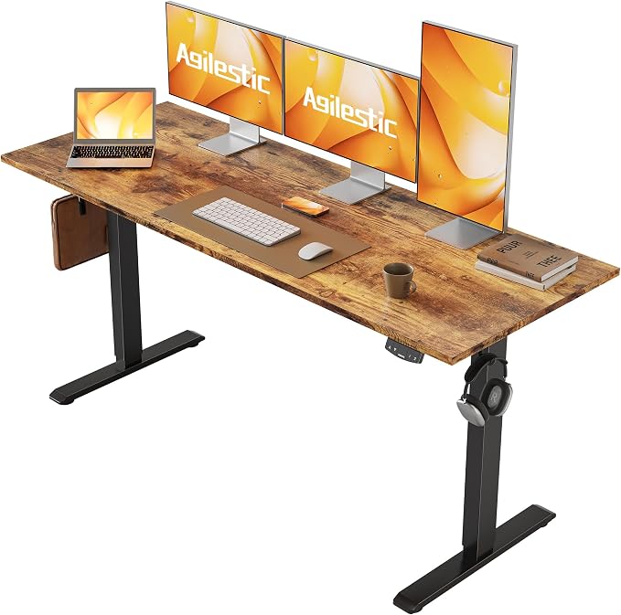 Agilestic Electric Standing Desk, 60 x 24 Inches Height Adjustable Desk by Agilestic